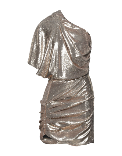Space Simona Corsellini Short Dresses In Gold