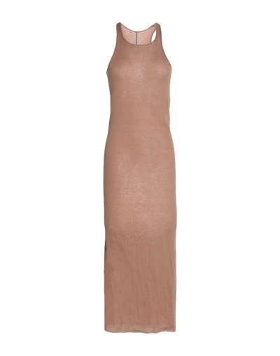 Rick Owens Long Dresses In Brown