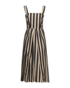 Dolce & Gabbana Midi Dresses In Khaki