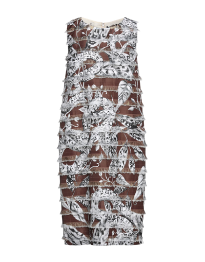 Cavalli Class Midi Dresses In Brown