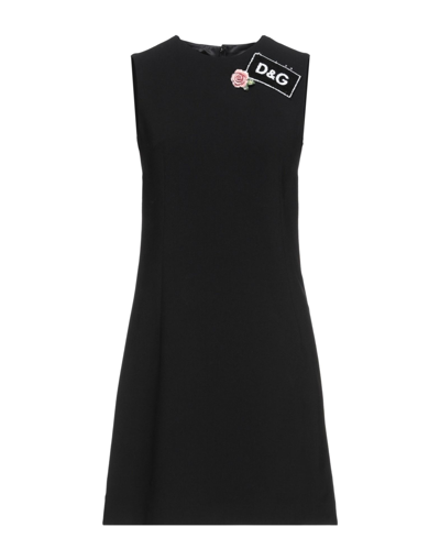 Dolce & Gabbana Short Dresses In Black
