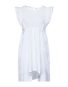 High Short Dresses In White
