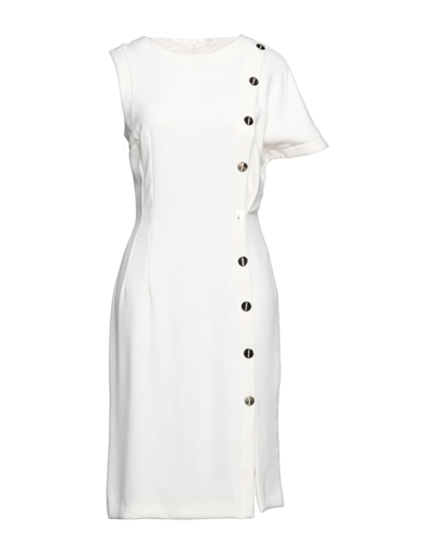 Space Simona Corsellini Midi Dresses In Ivory