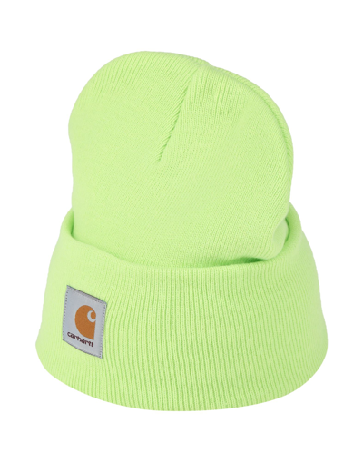 Carhartt Hats In Acid Green