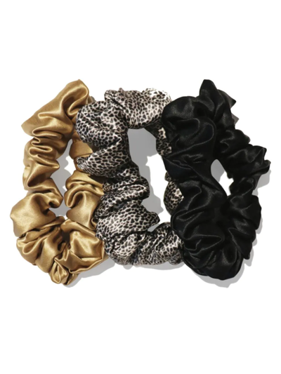 Slip Silk Large Scrunchies (various Colors) - Black Leopard