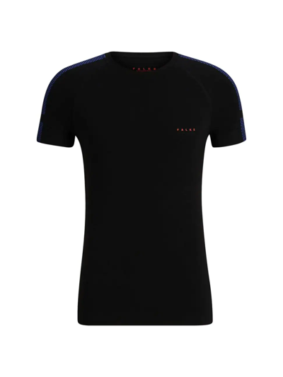 Falke Wool-blend Tech Light T-shirt In Black