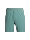 Alo Yoga Repetition Performance Shorts In Blue Agave