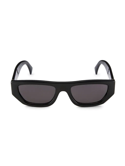 Gucci Men's  Logo 53mm Rectangular Sunglasses In Black