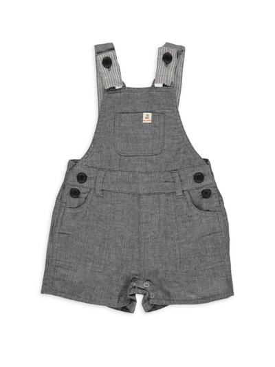 Me & Henry Baby Boy's Bowline Short Overalls In Grey