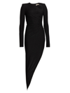 ALEXANDRE VAUTHIER WOMEN'S METALLIC ASYMMETRIC DRESS