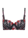 AGENT PROVOCATEUR PETUNIA FLORAL LACE BALCONETTE BRA