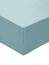 Gingerlily Silk Solid Fitted Sheet, Queen In Teal