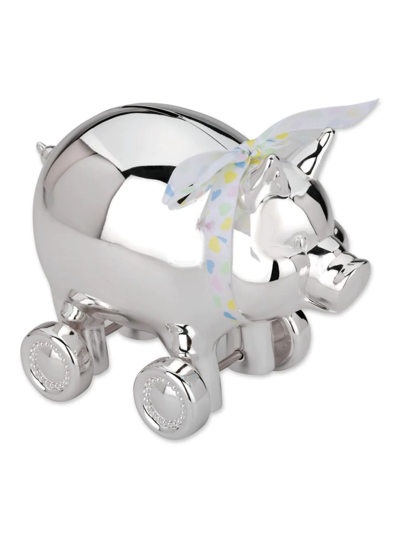 Reed & Barton Piggy With Wheels Silverplate Bank In Metallic And No Color