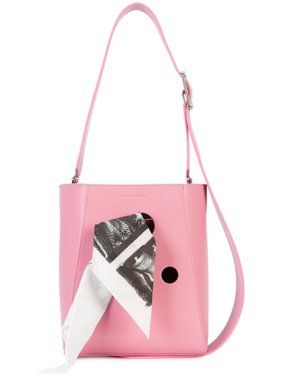 Calvin Klein 205w39nyc Bandana Bucket Bag In Pink
