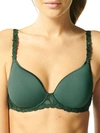 Simone Perele Andora 3d Convertible Plunge T-shirt Bra In Agate Green