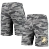 CONCEPTS SPORT CONCEPTS SPORT CHARCOAL/GRAY ARMY BLACK KNIGHTS CAMO BACKUP TERRY JAM LOUNGE SHORTS