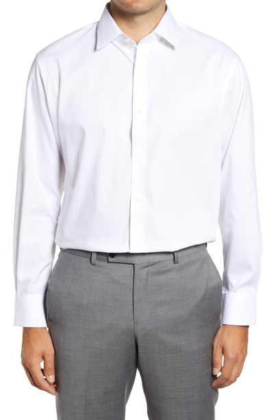 Nordstrom Traditional Fit Solid Non-iron Dress Shirt In White