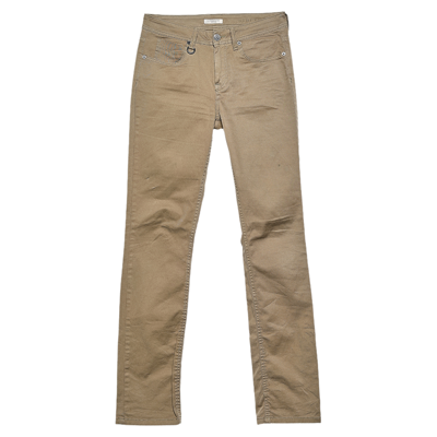 Pre-owned Burberry Beige Cotton Pants S