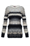 ANDREEVA MULTICOLOR HANDMADE KNIT SWEATER-DRESS WITH GLITTER