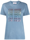 Giada Benincasa Embellished Slogan T-shirt In Blue