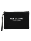 SAINT LAURENT BLACK OTHER MATERIALS POUCH