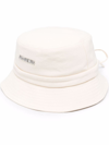 Jacquemus Le Bob Gadjo Bucket Hat In White