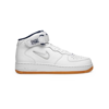 Nike Air Force 1 Mid Nyc (white/midnight Navy) In White