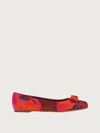 Ferragamo Woman Ballet Flats Tomato Red Size 7.5 Leather In Multicolor