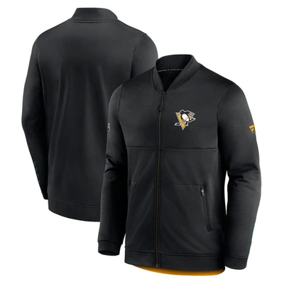 Fanatics Branded Black Pittsburgh Penguins Locker Room Full-zip Jacket