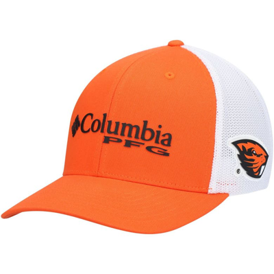 Columbia Oregon State Beavers Pfg Stretch Cap In Orange/white