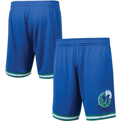 Mitchell & Ness Men's  Blue Dallas Mavericks 1998 Hardwood Classics 75th Anniversary Swingman Shorts In Royal