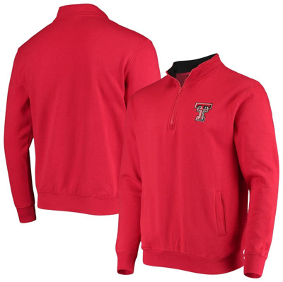Colosseum Men's Red Texas Tech Red Raiders Tortugas Logo Quarter-zip Jacket
