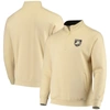 Colosseum Gold Army Black Knights Tortugas Logo Quarter-zip Jacket In Vegas Gold