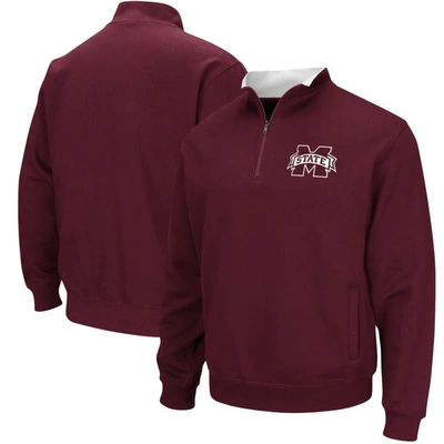 Colosseum Men's Maroon Mississippi State Bulldogs Tortugas Logo Quarter-zip Jacket