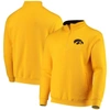 Colosseum Men's Gold-tone Iowa Hawkeyes Tortugas Logo Quarter-zip Jacket In Gold