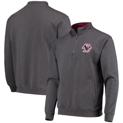 Colosseum Men's Charcoal Boston College Eagles Tortugas Logo Quarter-zip Pullover Jacket