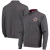 Colosseum Men's Charcoal Boston College Eagles Tortugas Logo Quarter-zip Pullover Jacket In Charcoal