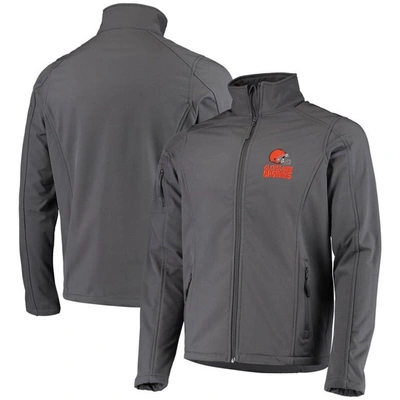 Dunbrooke Men's  Charcoal Cleveland Browns Circle Softshell Fleece Full-zip Jacket