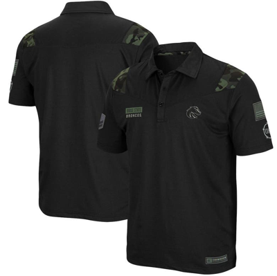 Colosseum Men's Black Boise State Broncos Oht Military Inspired Appreciation Sierra Polo