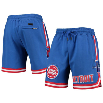 Pro Standard Blue Detroit Pistons Chenille Shorts
