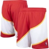 Mitchell & Ness Men's Red Atlanta Hawks Hardwood Classics Swingman Shorts In Red