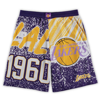 Mitchell & Ness Youth Boys Mitchell Ness Purple Los Angeles Lakers Hardwood Classics Jumbotron Shorts In Purple