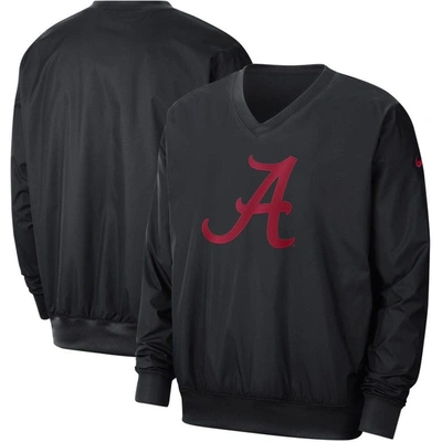 NIKE NIKE BLACK ALABAMA CRIMSON TIDE STADIUM PULLOVER WINDBREAKER