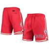 PRO STANDARD PRO STANDARD RED LOS ANGELES ANGELS TEAM SHORTS