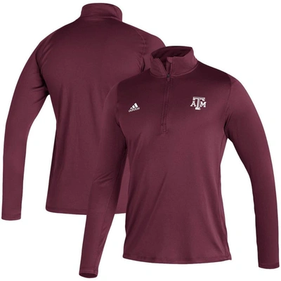 Adidas Originals Adidas Maroon Texas A&m Aggies Freelift Sport Raglan Quarter-zip Jacket