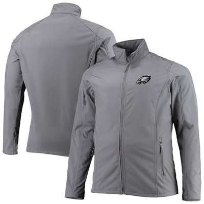 Dunbrooke Men's  Charcoal Philadelphia Eagles Big And Tall Sonoma Softshell Full-zip Jacket