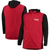 Dunbrooke Men's  Scarlet And Gray San Francisco 49ers Big And Tall Alpha Full-zip Hoodie Jacket In Scarlet