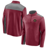 FANATICS FANATICS BRANDED RED ATLANTA UNITED FC PRIMARY LOGO 1/4-ZIP FLEECE JACKET