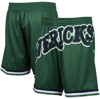Mitchell & Ness Men's Green Dallas Mavericks Hardwood Classics Big Face 2.0 Shorts In Green