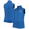 DUNBROOKE DUNBROOKE ROYAL LOS ANGELES CHARGERS BIG & TALL ARCHER SOFTSHELL FULL-ZIP VEST